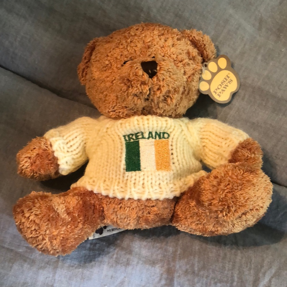 Posh Paws | Stuffed bear with Irish sweater